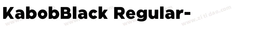 KabobBlack Regular字体转换